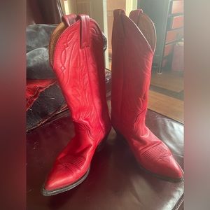 Red nocona cowboy boots